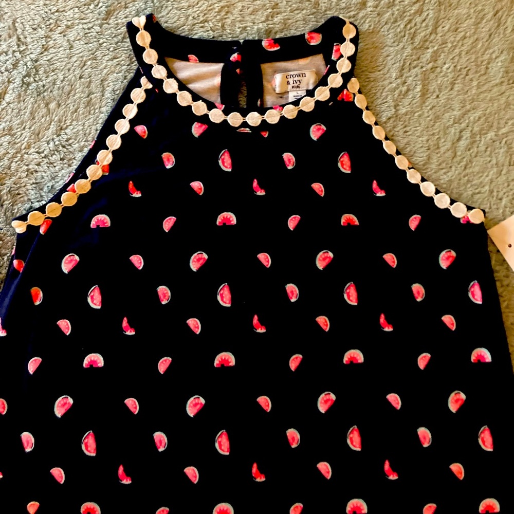 Tween large navy dress.